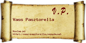 Vass Pasztorella névjegykártya